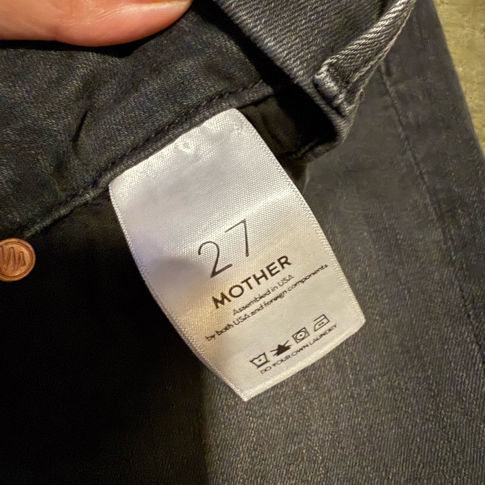 MOTHER THE LOOKER ANKLE FRAY JEANS - BURNING OUT LANTERNS Size 27 - Picture 10 of 11